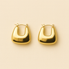 Trapezoid Hoop Earrings