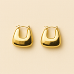 Trapezoid Hoop Earrings