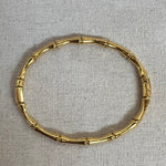 Gold Bamboo Cuff Bracelet