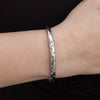 Sienna - Multiple Stones embedded Cuff Bracelet in Gold and Silver