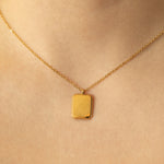 Layla - Square Pendant Necklace