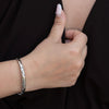 Sienna - Multiple Stones embedded Cuff Bracelet in Gold and Silver