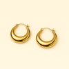 Isabelle - Gold Circle Hoop Earrings