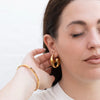 Elodie - Modern Irregular Statement Stud Earrings in Gold or Silver