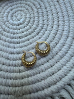 Nora - Gold Croissant Hoops