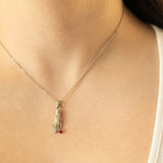 Bella - Hand Pendant with Red Rhinestone