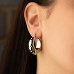 Esther - Chunky Stripe Hoop Earrings