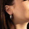 Esther - Chunky Stripe Hoop Earrings