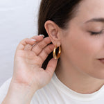 Isabelle - Gold Circle Hoop Earrings
