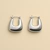 Trapezoid Hoop Earrings