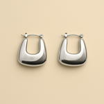 Trapezoid Hoop Earrings