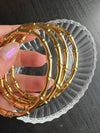 Gold Bamboo Cuff Bracelet