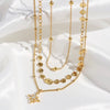 Stardust Layers - Gold Multilayered Necklace