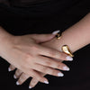 Aura - Gold Bold Sculptural Liquid Bracelet