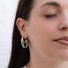 Elodie - Modern Irregular Statement Stud Earrings in Gold or Silver