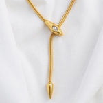 Khai - Gold Serpentine Snake Necklace