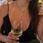 The Gold Crystal Bar Necklace