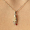 Bella - Hand Pendant with Red Rhinestone