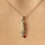 Bella - Hand Pendant with Red Rhinestone