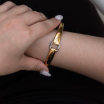 The Luxe - Gold Link Cuff Bracelet
