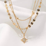 Stardust Layers - Gold Multilayered Necklace