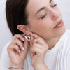 Elodie - Modern Irregular Statement Stud Earrings in Gold or Silver
