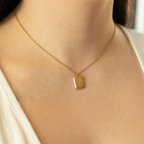 Layla - Square Pendant Necklace